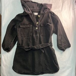 Zara kids(3-4yrs) Black denim dress